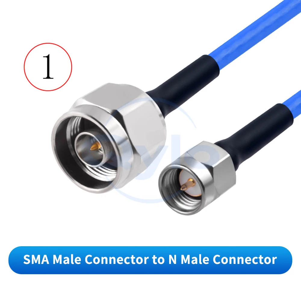 SMA to N Test Cable 18G Stainless Steel SMA-N Male/Female RF Coaxial Patch Cable TFLEX-405 (1 pcs)