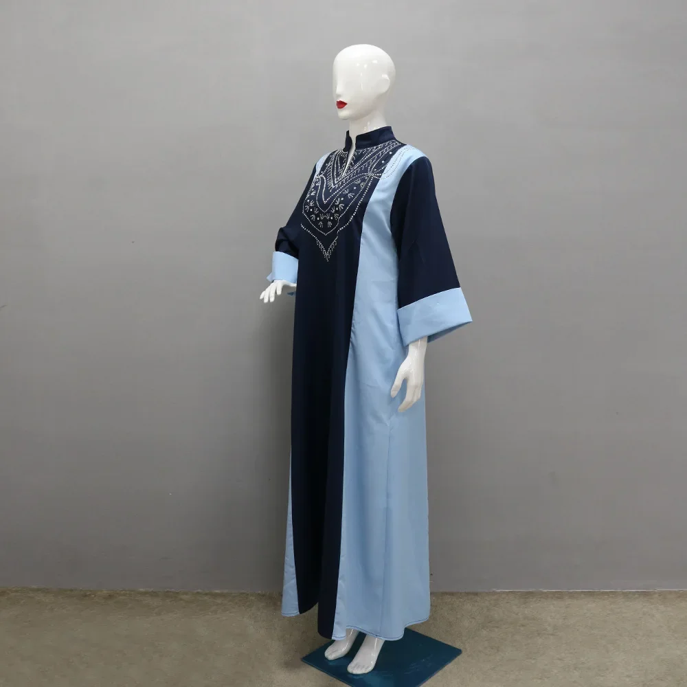 Robe djellaba Jalabiya pour femmes musulmanes, Abaya Dubaï, Eid harcèlement Adha, diamants, robe de soirée marocaine, caftan arabe, Turquie, Islam Abayas