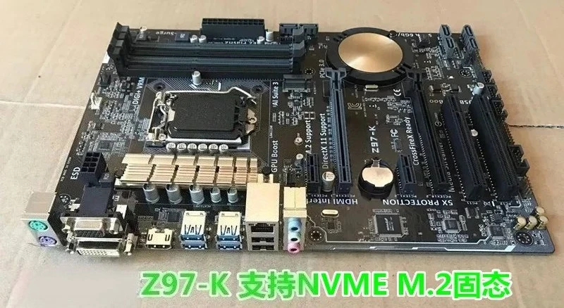 

FOR Asus Z97-K supports M.2 solid state, supports I3 I5 I7 4790K DDR3 large board