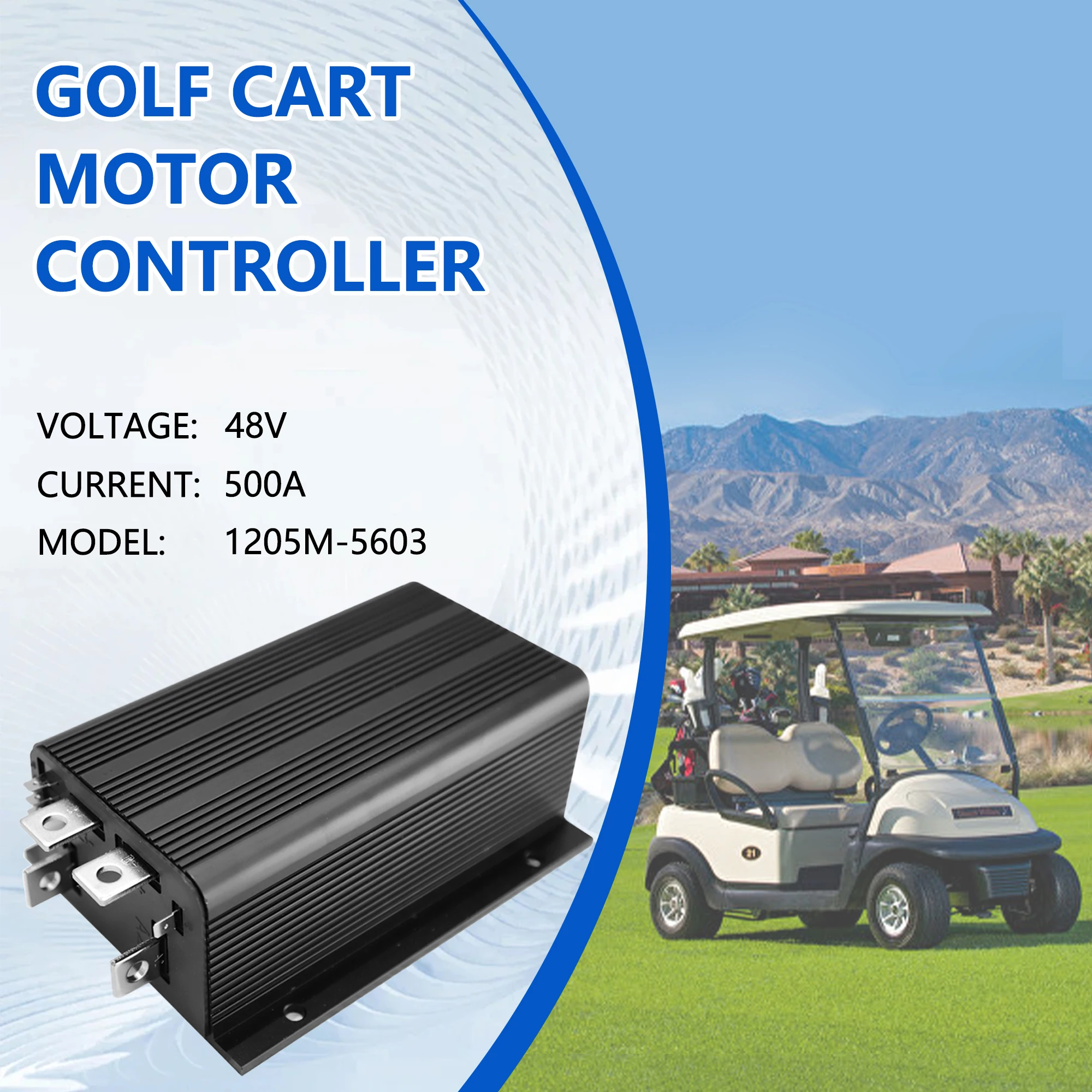 1205M-5603 500A 48V 0-5KΩ Sterownik silnika DC do Curtis EZGO Club Car Yamaha Golf Cart Genie Skyjack 1996-2023 1205 1205M-5601