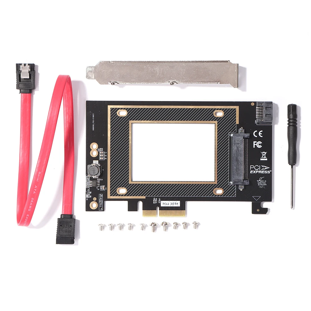 U.2 U2 SSD إلى محول PCI-e SFF8639 SFF 8639 SFF-8639 إلى PCIe PCI Express محول وحدة التحكم بطاقة توسيع إضافة على البطاقات