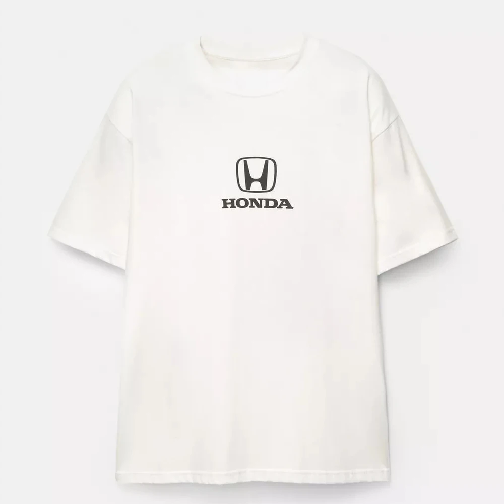 

Honda Men's and Women's T-shirt Civic Rally Summer Cotton Short-sleeved Shirts Spring and Autumn Motorcycle Off-road Y2k Top