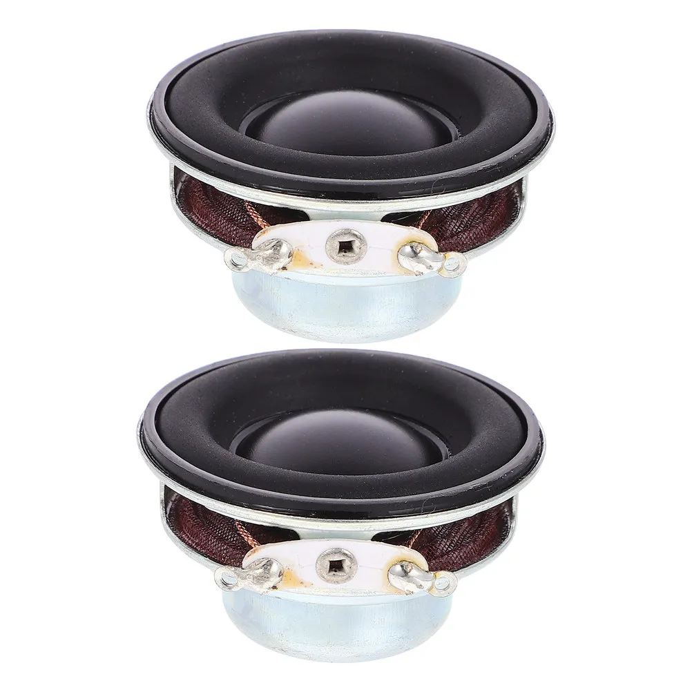 2Pcs Full Range Rubber Edge Bass Speaker Unit Durable Home Stereo Desktop Car Loudspeaker Replacement DIY Powered Speaker