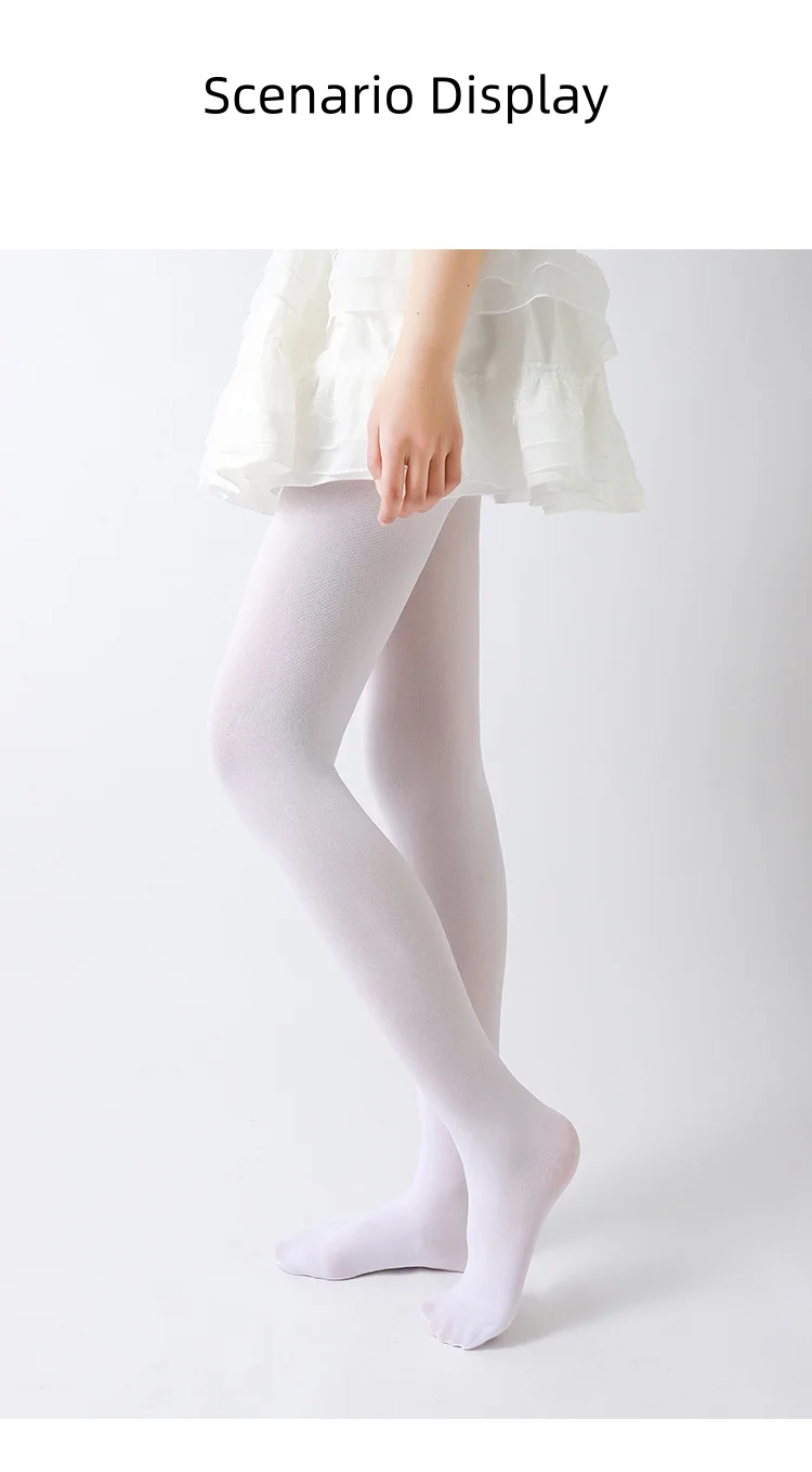 Ballett-Tanzstrumpfhose für Damen, Frühling/Herbst, Bonbonfarben, Dünne Ausführung, Modische Samtstrumpfhose – Detail 3