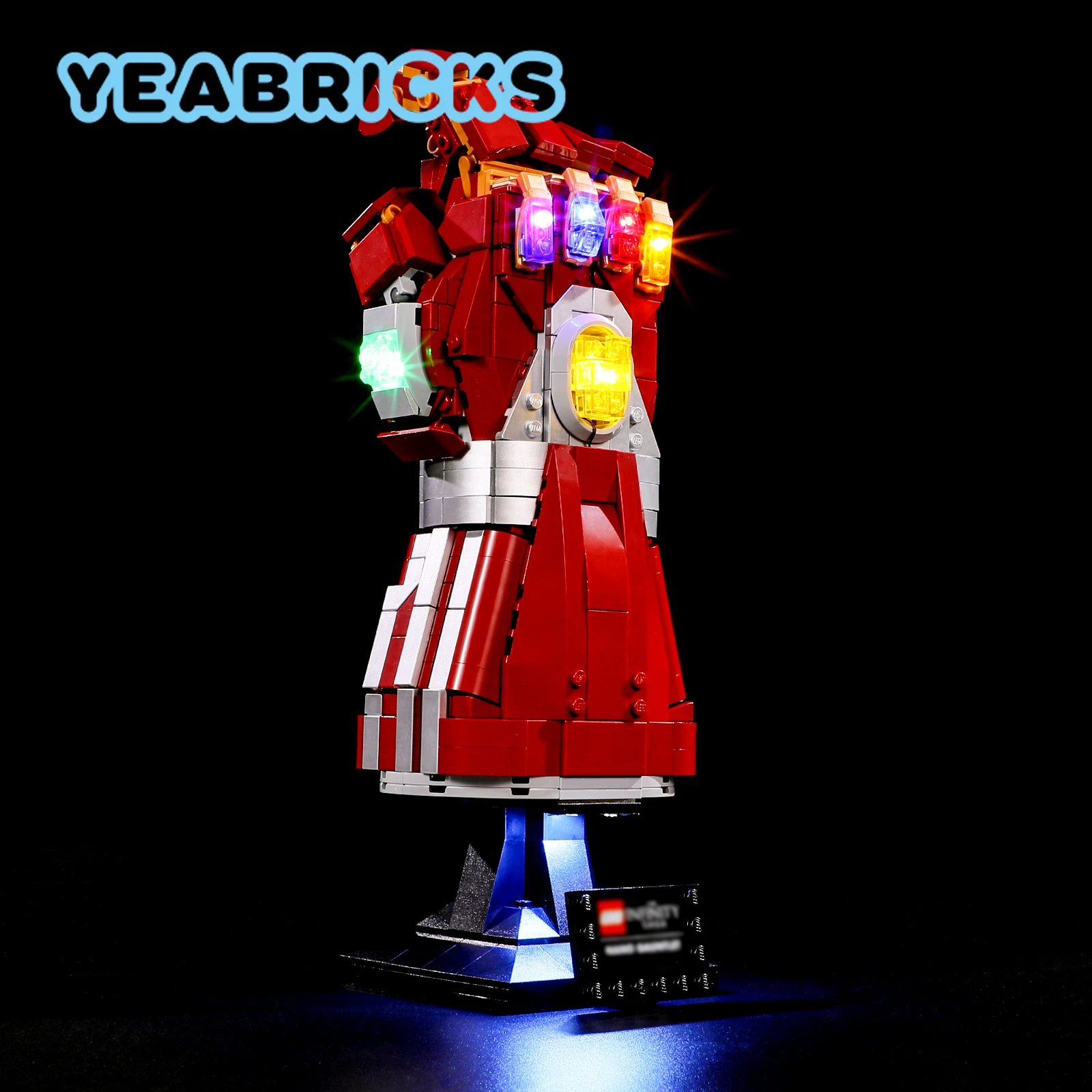 YEABRICKS LED Light Kit for 76223 Nano Gauntlet Building Blocks Set (NOT Include the Model) Bricks Toys for Children