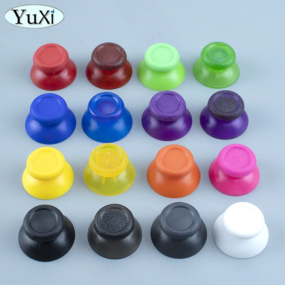 2Pcs For PS4 3D Analog Joystick Thumbstick Buttons Colorful Thumb Stick Grip Cap Cover For PlayStation 4 Controller Replacement