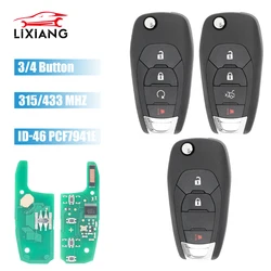 LIxiang ID46 PCF7941 315/ 433MHz Car Remote Key LXP-T003 LXP-T004 For Chevrolet Cruze XL7 XL8 Trailblazer Onix Tracker Colorado