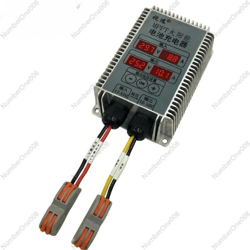 

Солнечный контроллер 12 В 24 В Напряжение зарядки аккумулятора 10-30 В Регулируемый дисплей Полностью автоматический водонепроницаемый падение