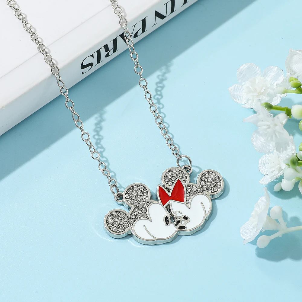 

Fashion Cartoon Anime Minnie Mouse Necklace Cute Mickey Pendant Necklace for Fans Gifts Popular Pendant Accessories Toys