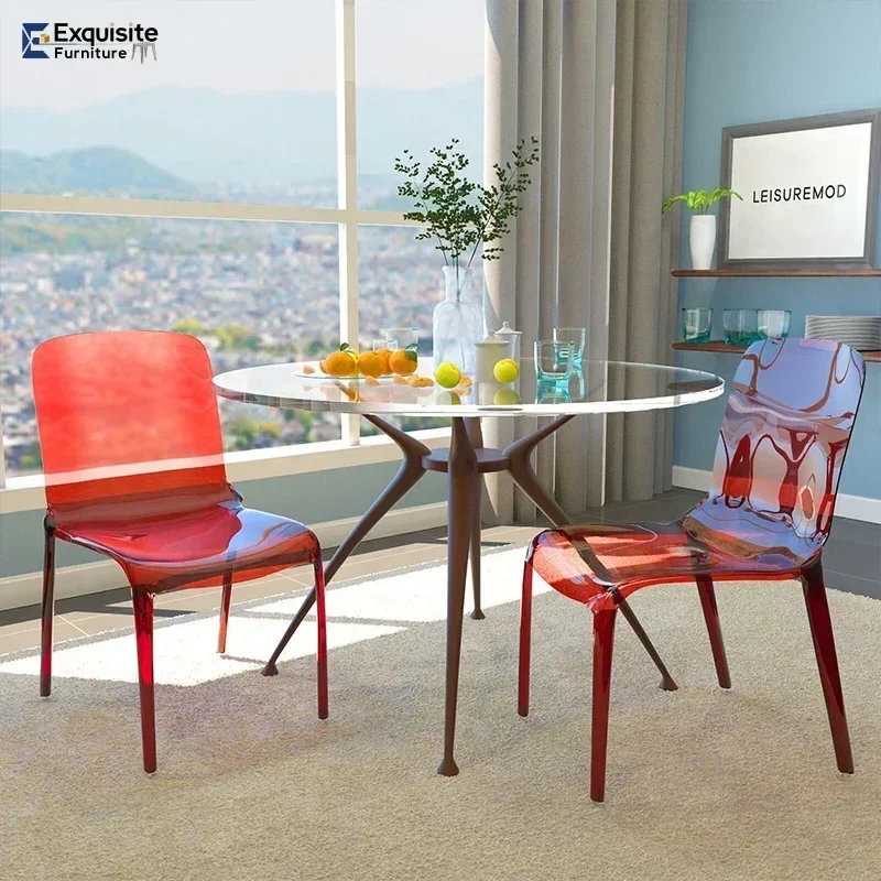 كراسي طعام بتصميم مريح معدني غير عادي، كراسي طعام لغرفة النوم الصناعية الاسكندنافية، أثاث غرفة الطعام الفاخرة