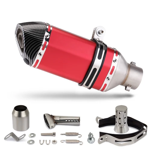 Imagen 2 del producto Tubo de escape Hexagonal pequeño modificado Universal para motocicleta Z900 NIJA400 R3 Hurricane 302 cfmoto 300SR