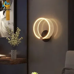 Nordic Modern Simple Butterfly LED Wall Lamps Bedroom Study Bedside Wall Lights Living Room Decoration Square Circle Wall Light