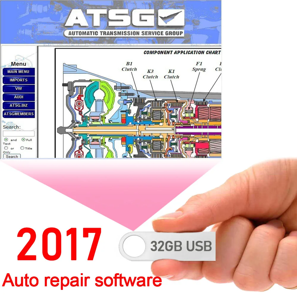 Newest 2017 ATSG software Auto Diagnostic ATSG Software transmission repair manuals ATSG gearbox repair information Automatic