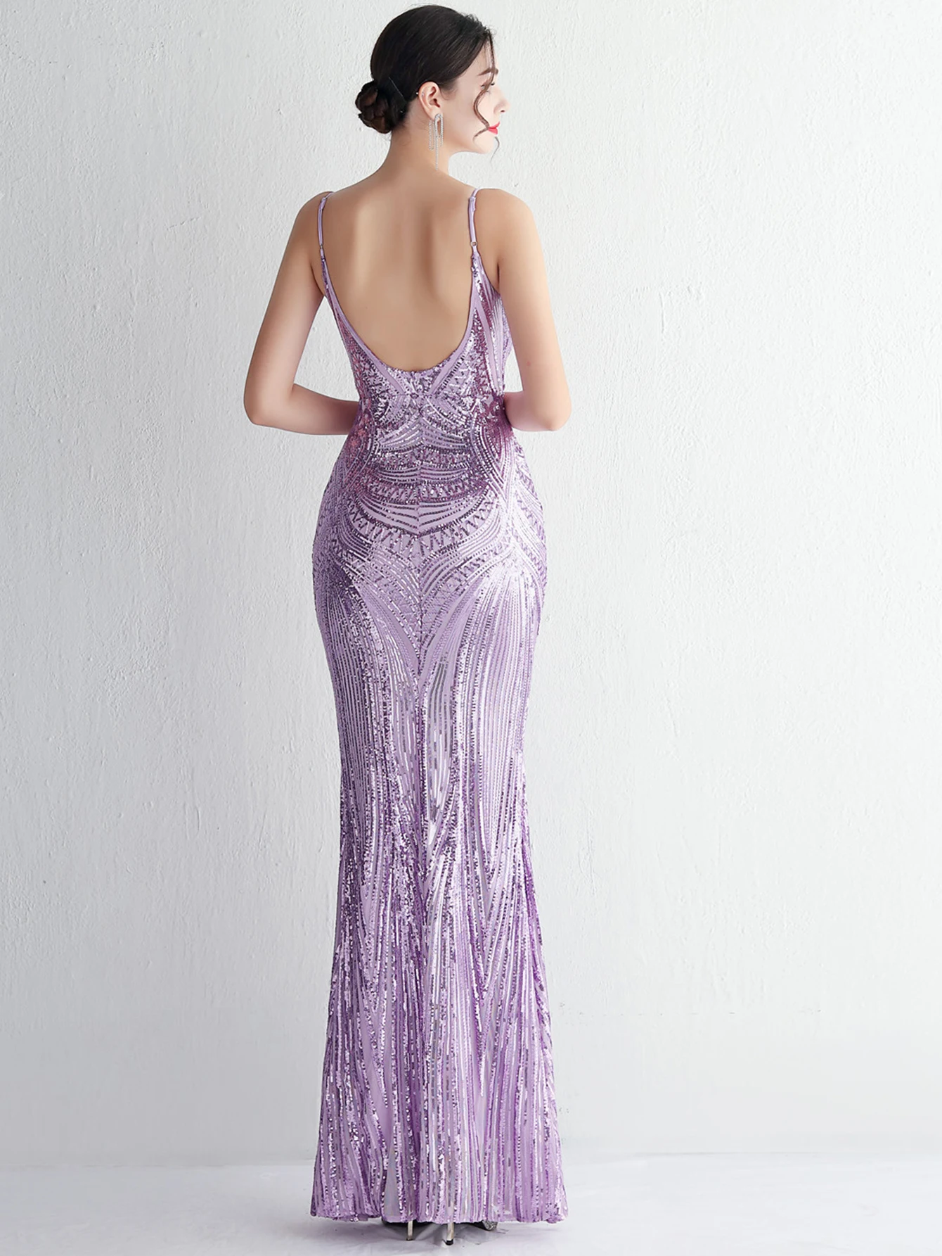 Sexy backless maxi pailletten slip zomerjurk dameskleding elegante verjaardagsfeestje jurk luxe prom avond lange jurken vestido