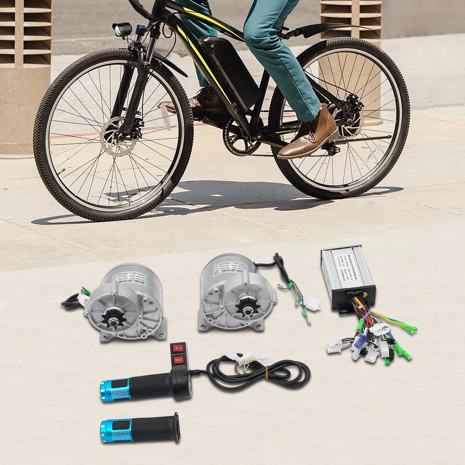 

24v Electric Motor Kit Electric Conversion Motor Kit Motor Conversion Kit with Reverse Throttle for Retrofitting Small Handcarts