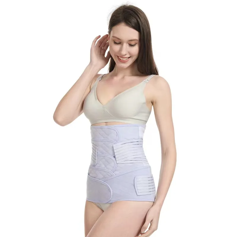 Xuanyu Jin corset pelvic belt two-piece set spring 4-piece postpartum breathable set abdominal belt pregnant women postpartum satchel dual-purpose