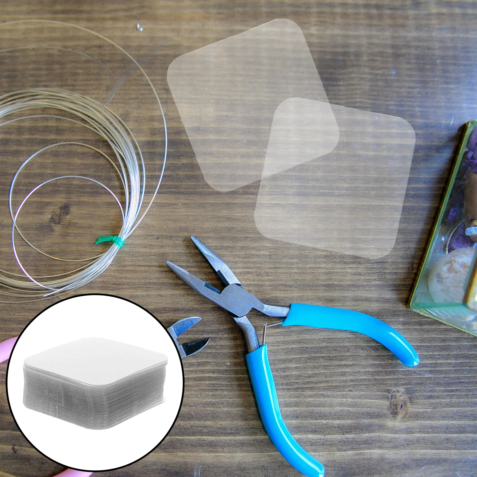 

150Pcs Clear Double Sided Nano Tape Strong Adhesion Waterproof Mounting Strips for Office Home Car Decor Removable Traceless