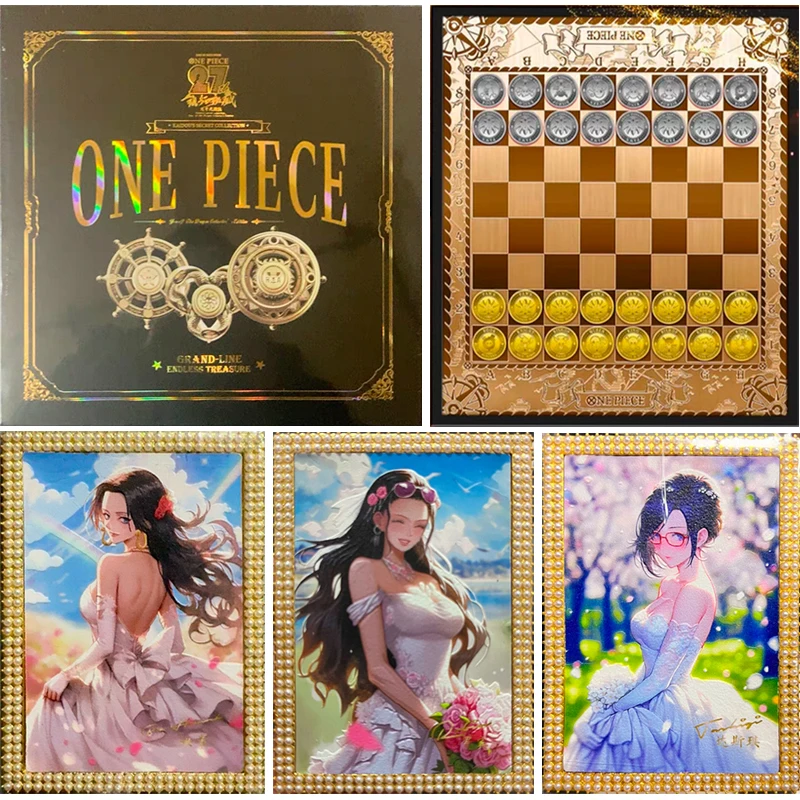 Anime ONE PIECE collection card chess Boa Hancock Nico Robin Nefertari D. Vivi Christmas birthday gift Entertainment toys