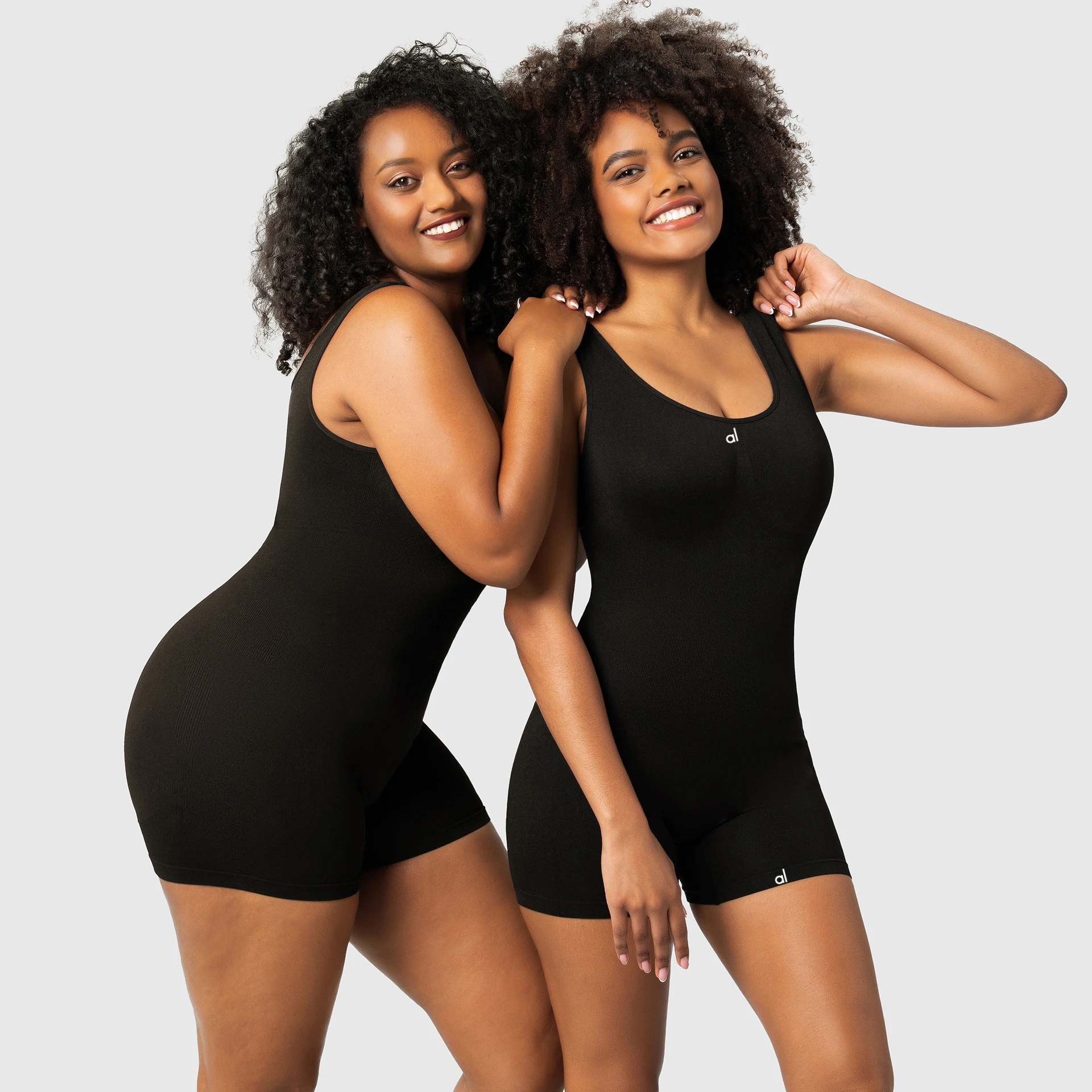 

Women's Summer European and American Wide Shoulder Shorts Jumpsuit Yoga Suit Fitness Suit Threaded Jumpsuit Sports Yoga Jumpsuit