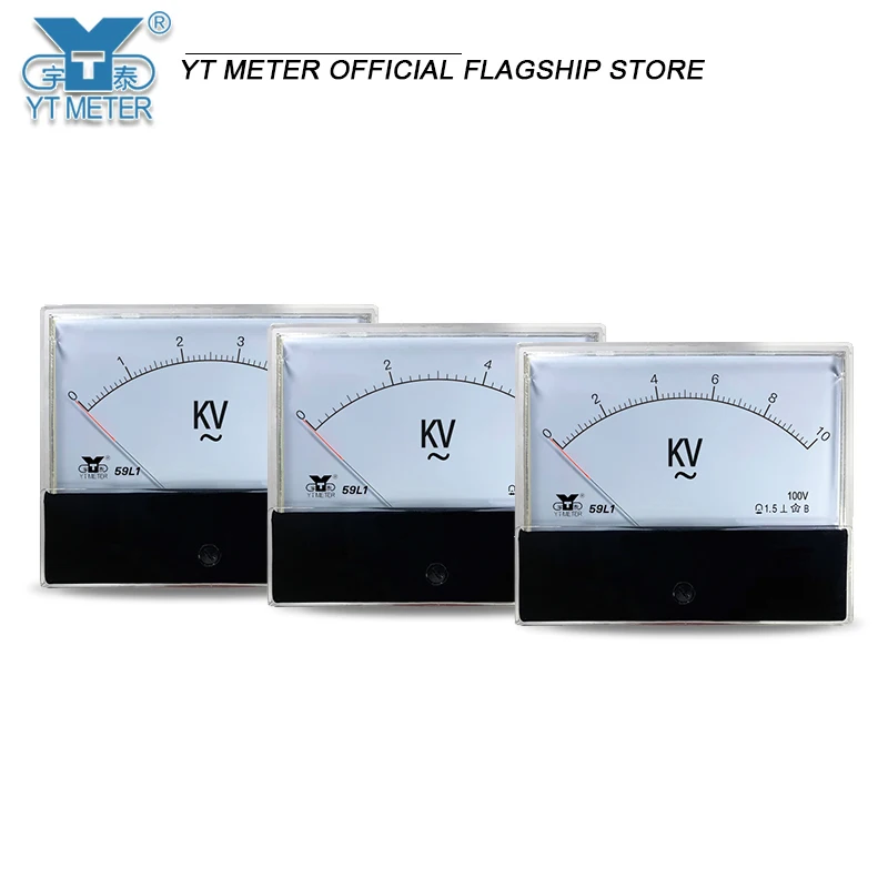 59l1 ac high voltage voltmeter 100v 5kv 10kv 12kv 25kv kV meter 100*120mm ac