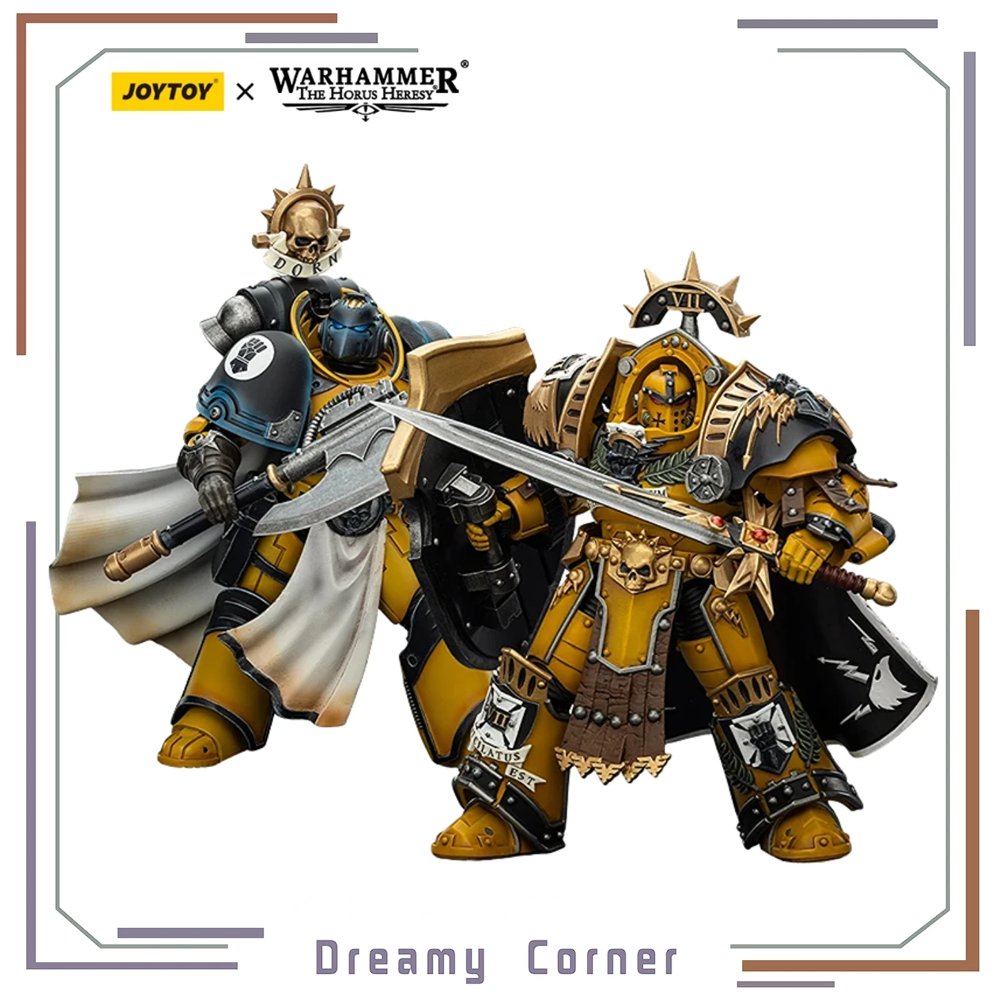 

【Предпродажа】JOYTOY Warhammer 40K Imperial Fists Librarian Consul Legion Praetor in Tartaro Terminator Armor 1/18 Фигурка