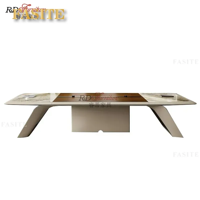 For Office Furniture Simple Modern Business Conference Table Staff Training Reception Negotiation Desk Durable Workspace
