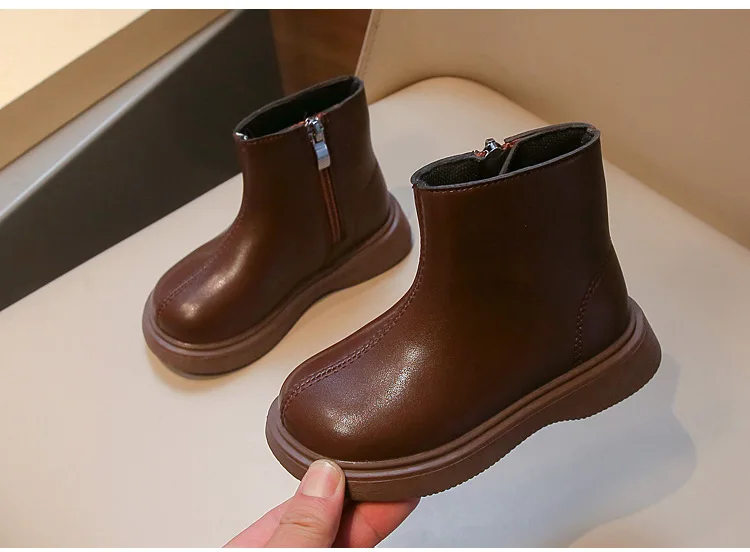 

Girls' boots autumn new child boots stylish girls' shoes trendy girls' shoe fashion girl short boot soft soled children's shoe