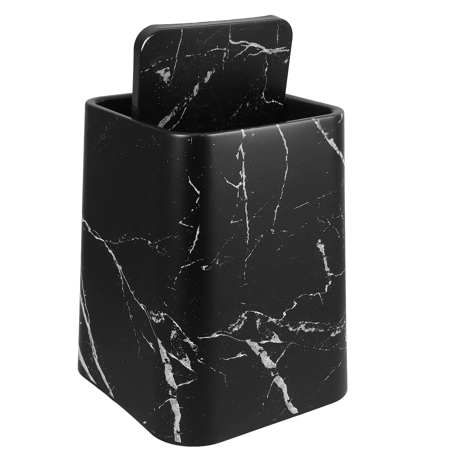 

Современная мусорная корзина с мраморным узором, стильная, для ванной, кухни, гостиной, офиса, легко чистится