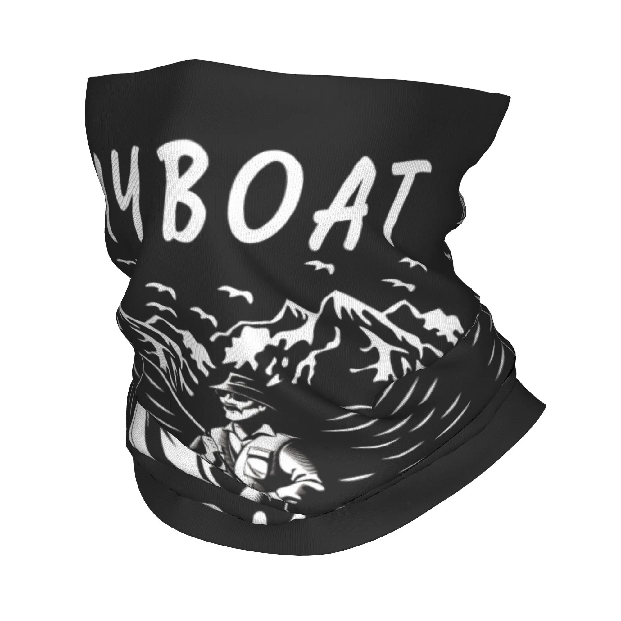 

Custom Funny Fishing Winter Headband Neck Warmer Women Men Hiking Running Tube Scarf Ocean Fisherman Face Bandana Gaiter