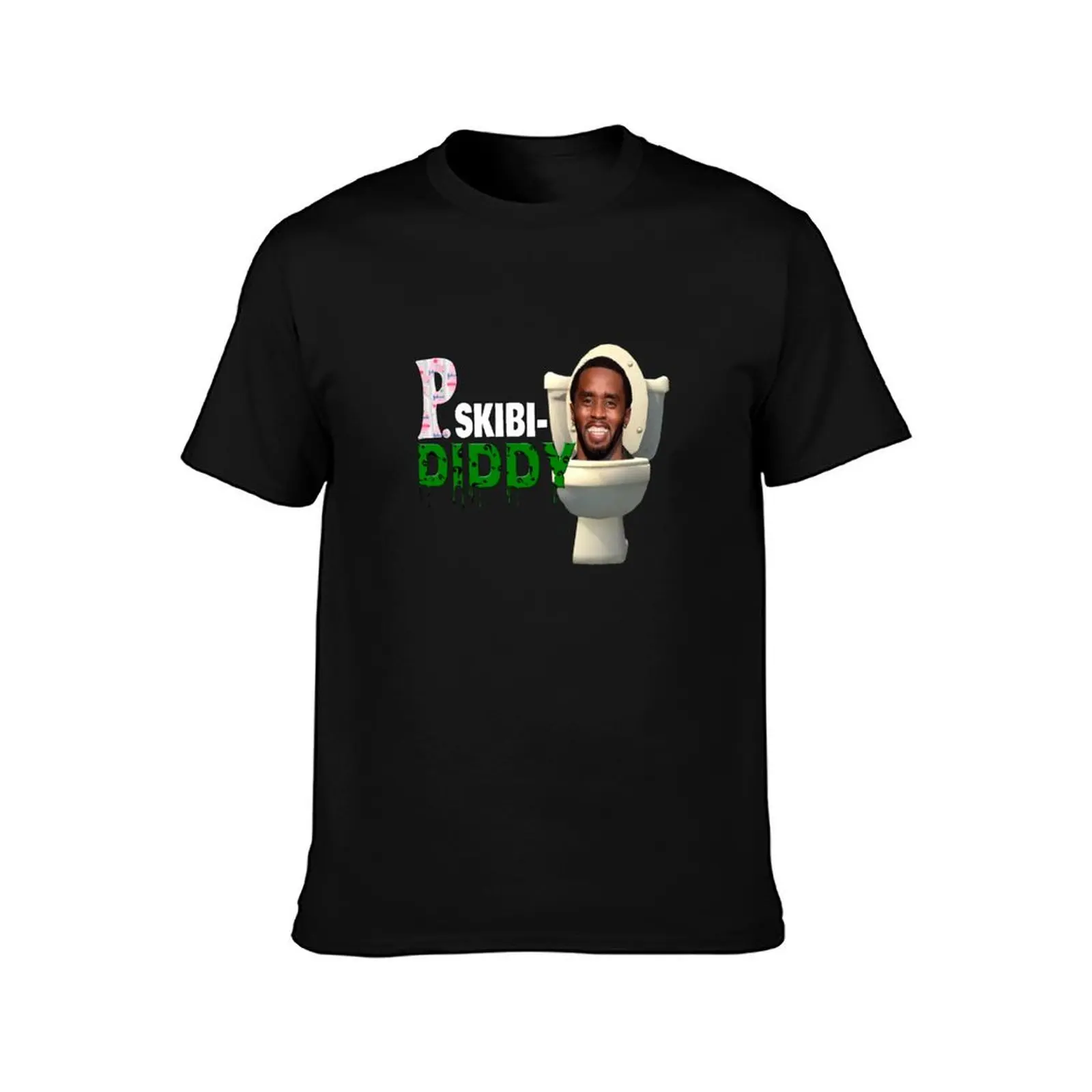 P Diddy Skibidi Toilet T-Shirt, Cool Short Sleeve T Shirt, Loose Casual Summer Unisex Top