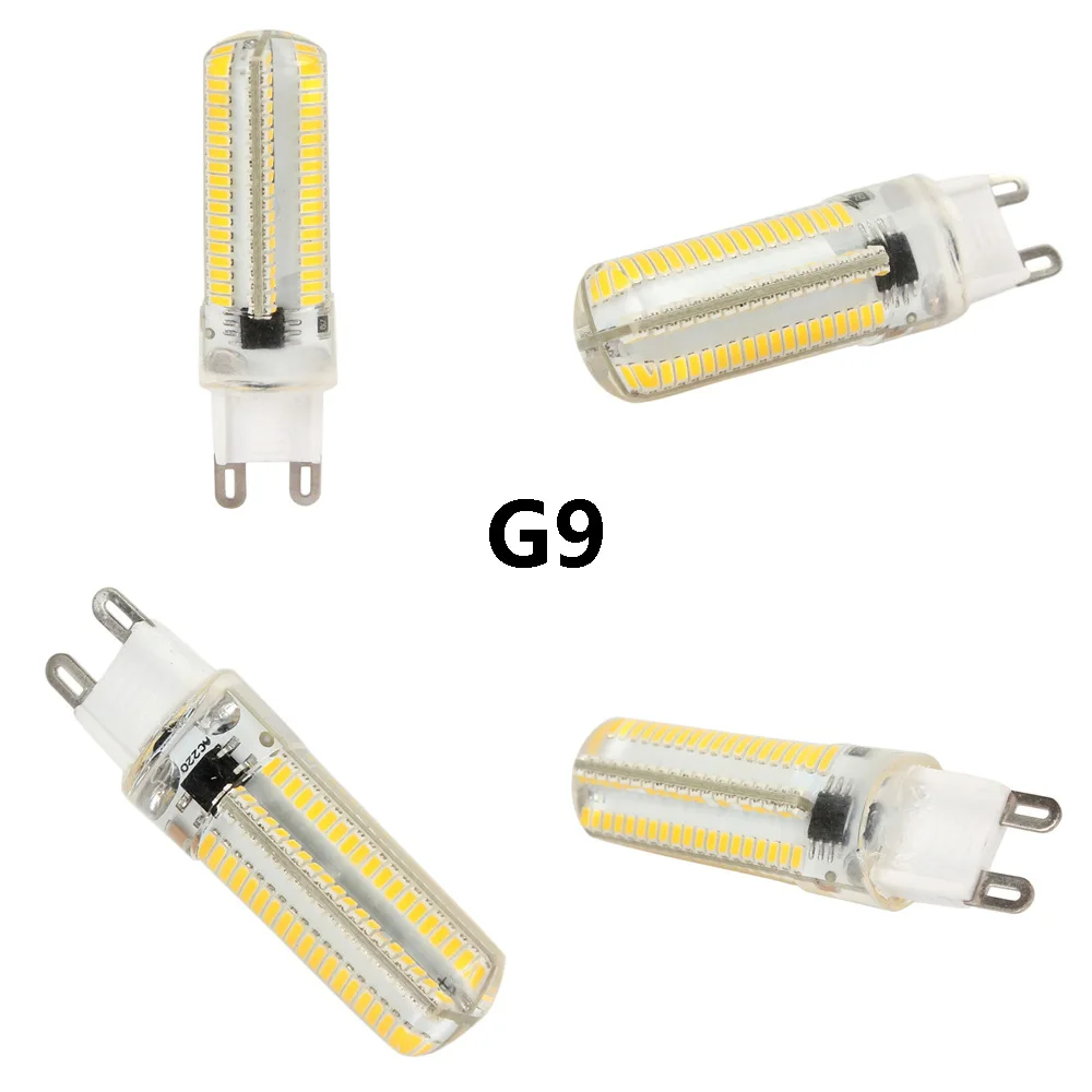 

50PCS Dimmable 110v 220v LED Bulb G4 G9 GY6.35 G5.3 E12 E14 E17 BA15D LED Corn Lamp 7w Crystal Chandelier replace 70w Halogen