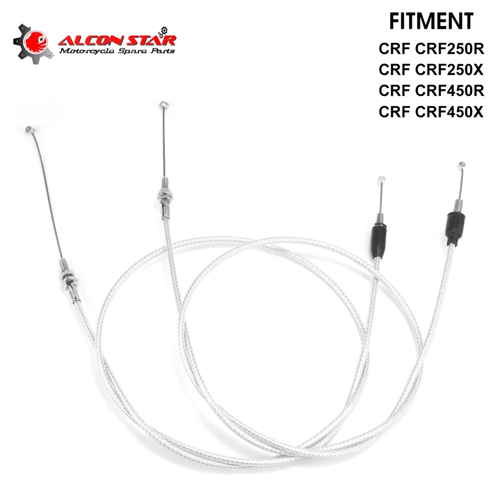 Alconstar Motorcycle Cable Dual Push-Pull Twist Grip Double Throttle Cable For Honda XL250R XL350R XL600R XR200R XR250R CRF250R