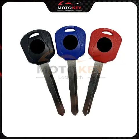 빈 키 오토바이 Wuyang Honda NX400 CB400X CB400F CBR400R 용 자르지 않은 키 교체 도난 방지 칩 배치 가능