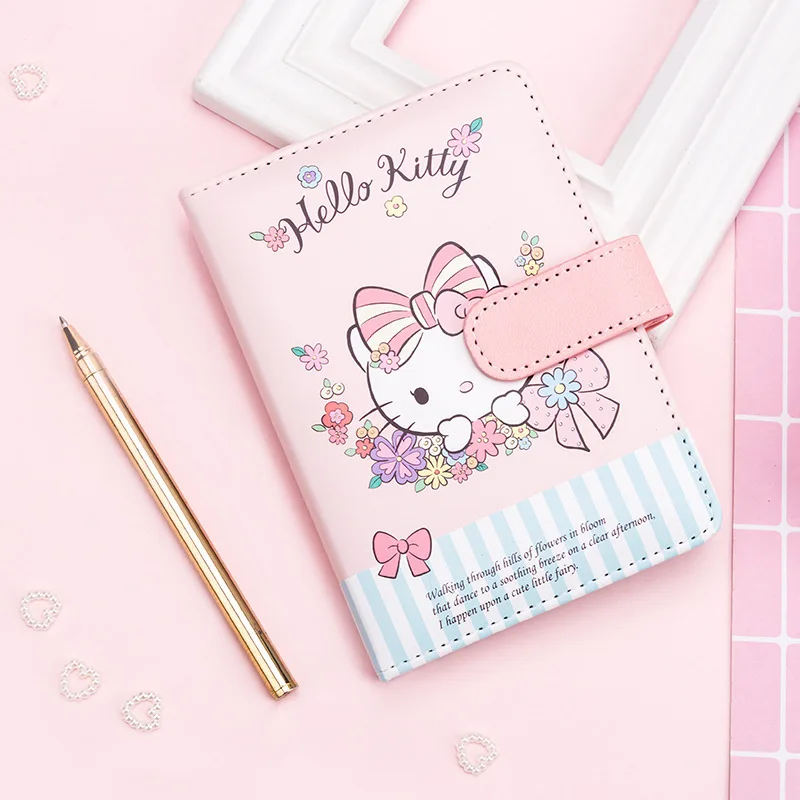 Sanrio Anime Hello Kitty A6 Notebook Cartoon Diary Memo Pad Notepad Girl Students Planners School Supplies Stationery Wholesale