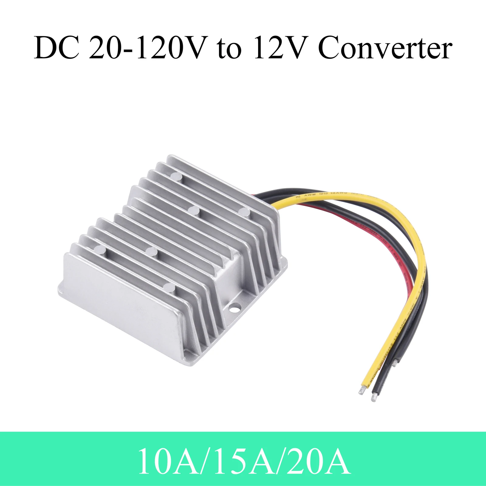 

DC Power Converter 20-120V to 12V 10A 15A 20A Auto Buck Regulator Step Down Voltage Supply Module For Car