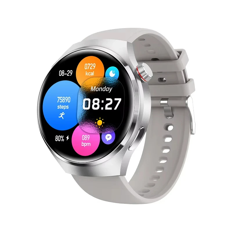 Android Digital Watch 1.5Inch Amoled Screen Pulseras Mujer 2024 Pk Gts4 Smartwatch Men Health Notifications Voice Assistant