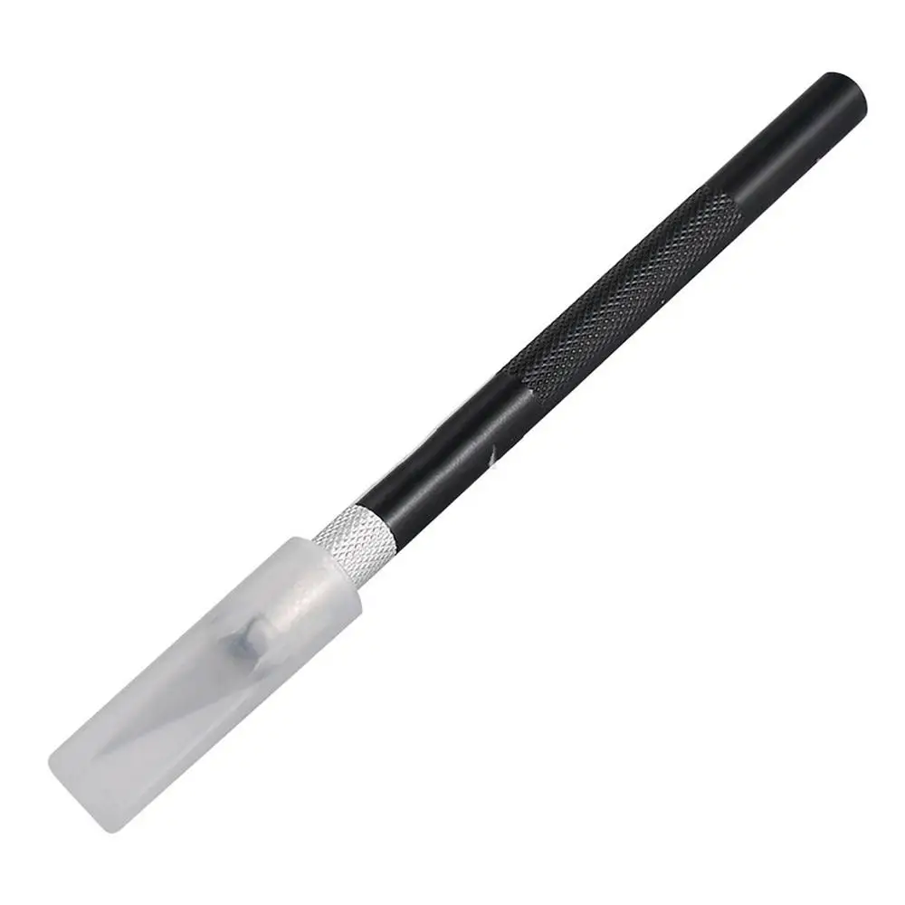 Kit de Herramientas de Cuchillo Metálico con Hojas Antideslizantes, Cuchillo para Grabar, Cortar Películas de Teléfono Móvil, Papel, Manualidades y Tallado