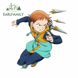 EARLFAMILY 13cm x 12.7cm Harlequin Throwing Darts Car Stickers Printing Anime JDM Car Gadget Decal Fashion Motorcycle Decoration