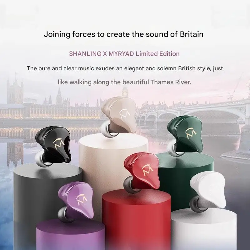 

SHANLING MUSIC 1 in-ear HIFI Headphones Wired Independent Dynamic Coil 3.5mm Plug Replacing Cable with Micro Music Earplugs