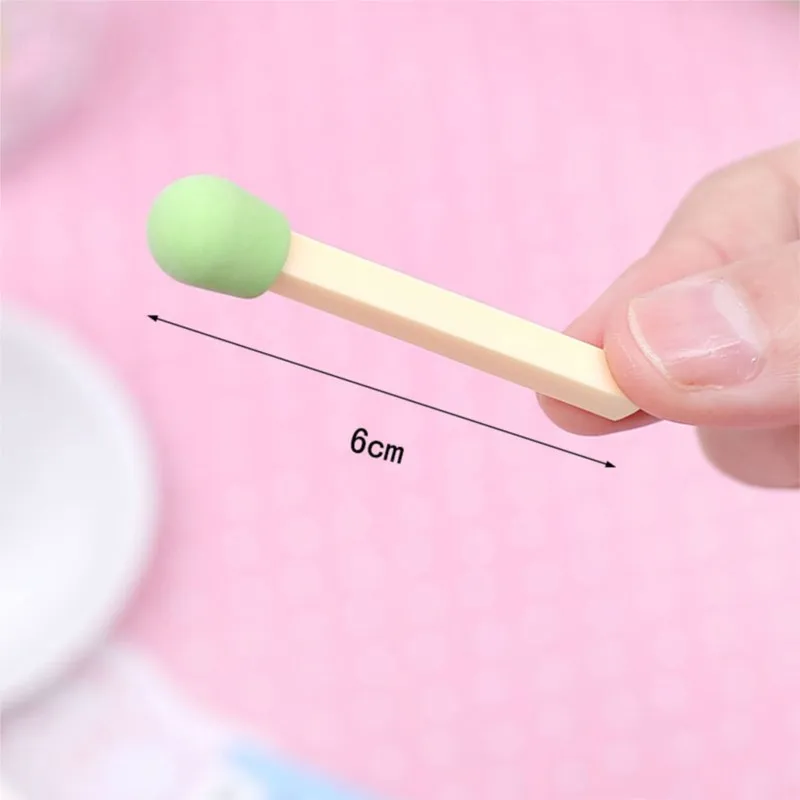 8Pcs/box Creactive Matchstick Eraser Colorful Pencil Rubber School Office Stationery image 2