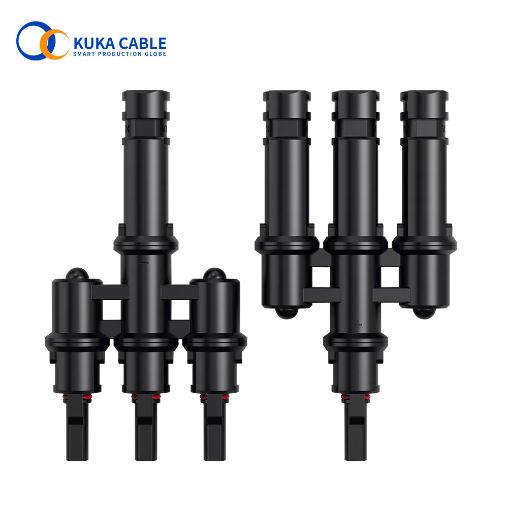 

1/5/10 Pairs 3T Solar Branch Connectors 3 to 1 T Type Connectors MMF FFM for PV / Photovoltaic System UV Resistance