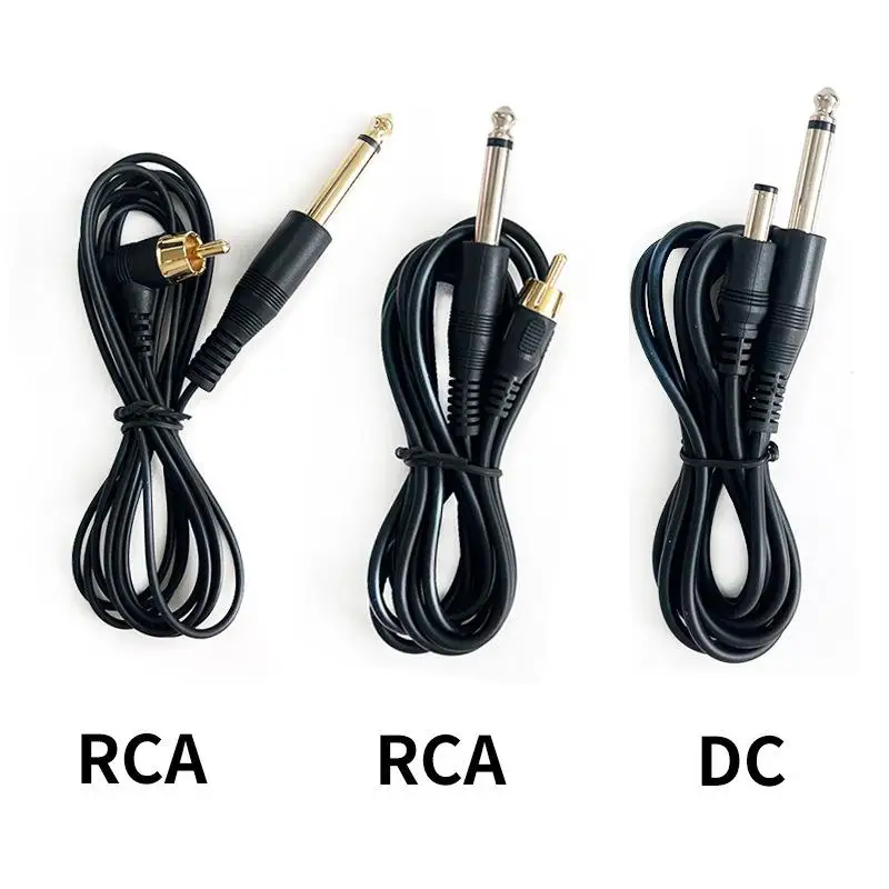 

Silicone Soft Tattoo RCA DC Cable RCA Connector Silicone Tattoo Clip Cable Cord Suitable For Tattoo Pen Rotary Tattoo Machine