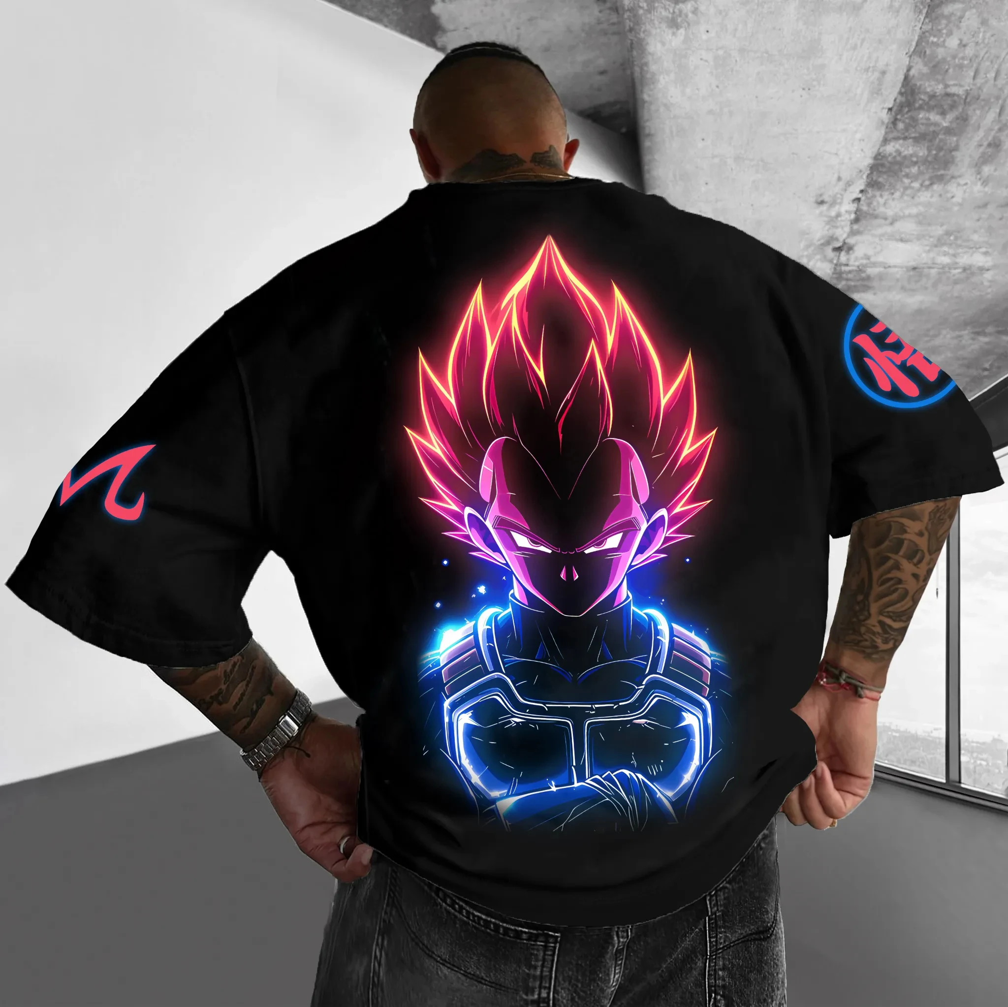 

2025 Dragon Ball, японская анимация GOKU, хлопковая мужская и женская летняя спортивная свободная футболка с короткими рукавами и принтом GOKU