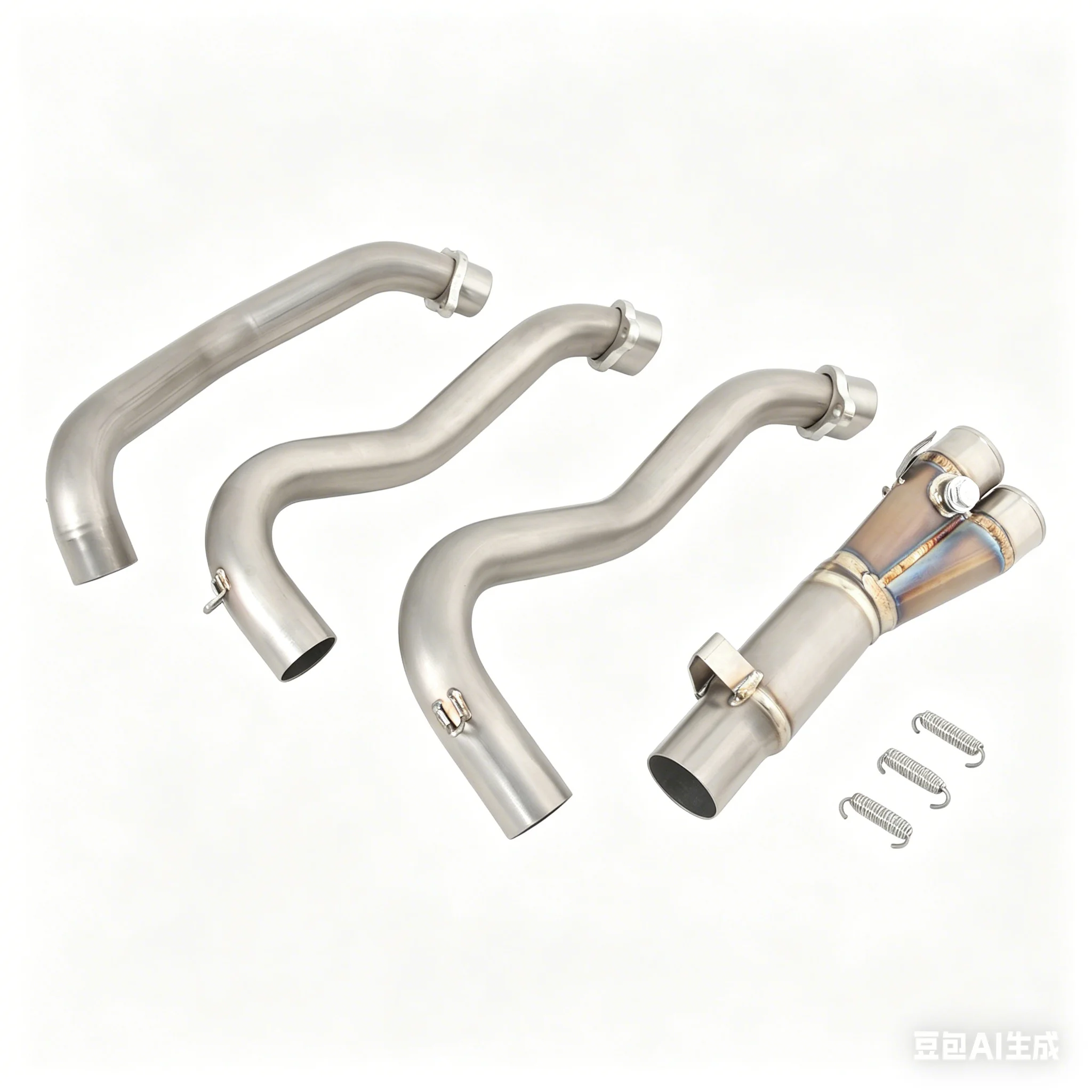 Titanium Alloy Exhaust Header Pipe Manifold For Triumph Street Triple 765 RS R S 660 S 2017-2024