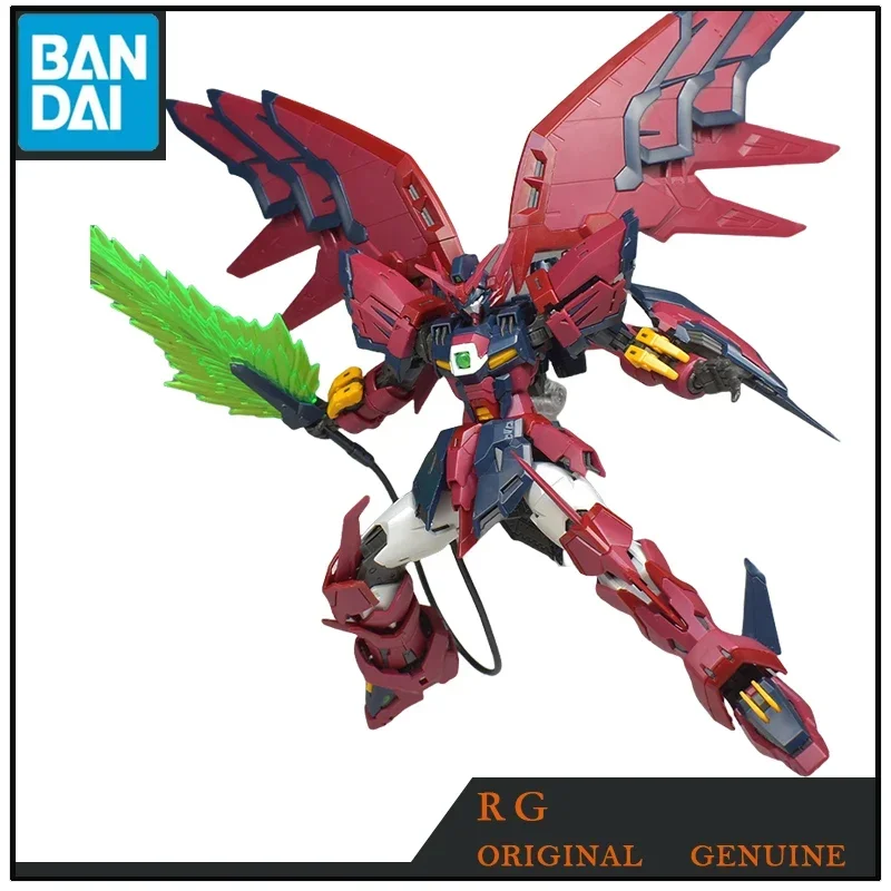 Bandai Original RG GUNDAM EPYON MOBILE SUIT GUNDAM WING OZ-13MS Figurki akcji z anime Zabawki dla chłopców Prezent dla dzieci Model Ozdoby