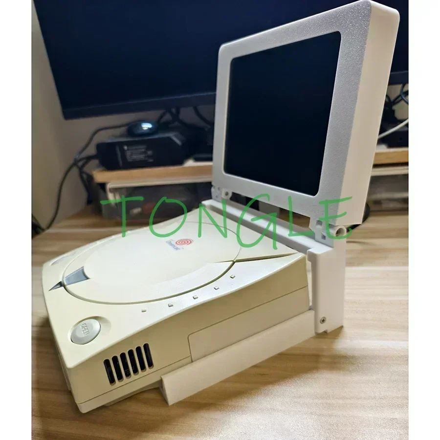 DIY 8 INCH 4:3 LCD SCREEN, DC Game Console Portable Display, Foldable Monitor with High Fidelity Stereo for Sega Dreamcast 720P