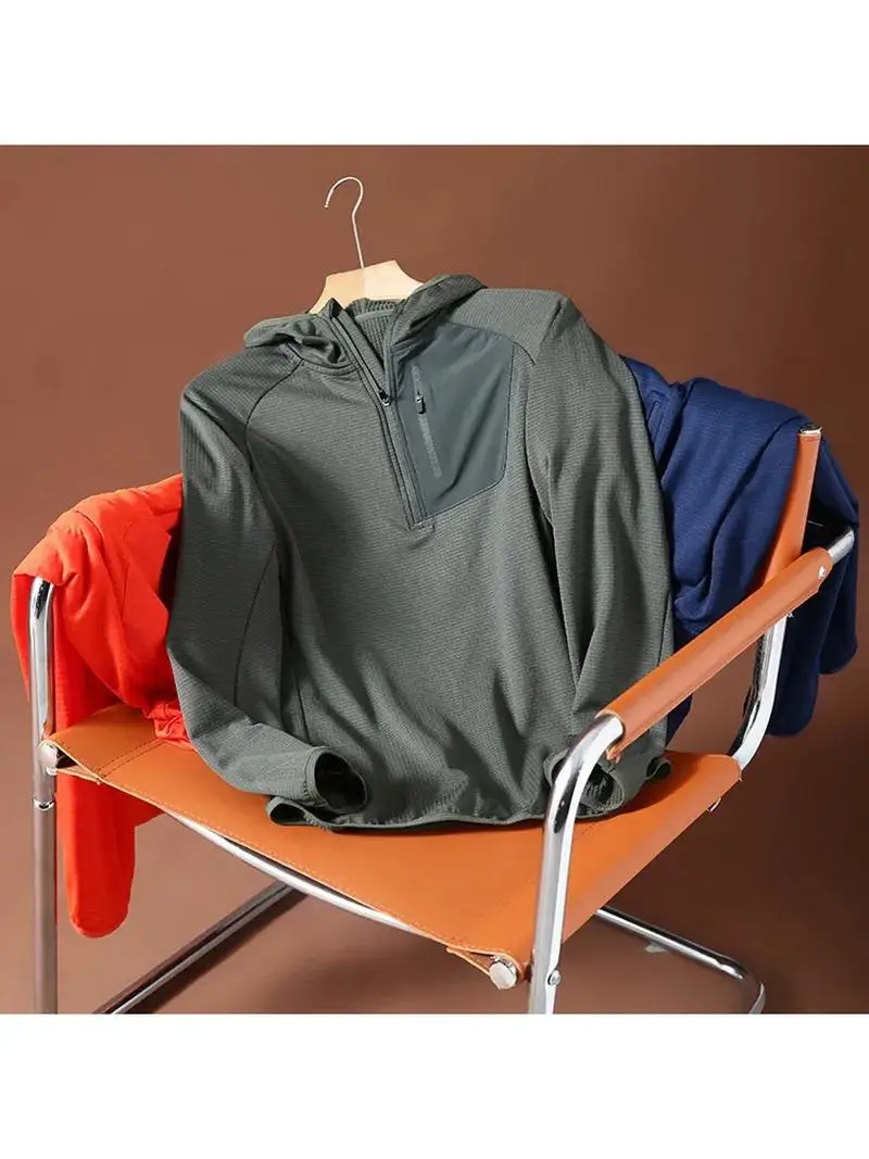 

Теплая толстовка на флисовой подкладке с капюшоном на молнии, свободного кроя, повседневная, для мужчин, осень-зима, для активного отдыха, модная, в городском стиле