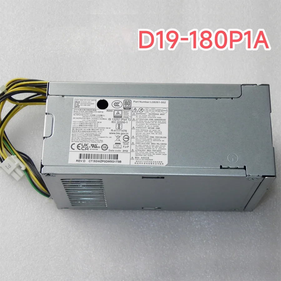 

Original New D19-180P1A L70042-002 L08261-004 PCH023 PSU For HP Pro 480 600 800 880 G5 G6 G7 MT 180 Watt Power Supply Adapter