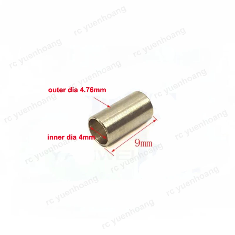 10PCS 4.76mm-4mm Propeller Aperture Converter Brass Sleeve Blade Paddle Shaft Hole Conversion Set for RC Boat Model Ship