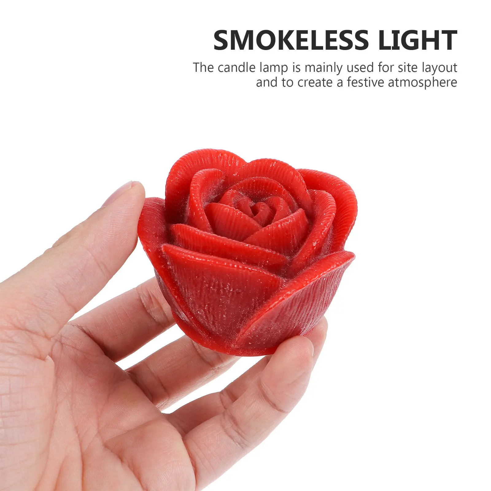 LED Rose Light Flameless Smokeless Decorative Lamp for Parties Birthdays Gatherings Festivals Table Floor Window Display
